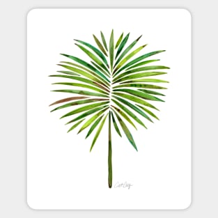 fan palm green Sticker